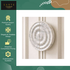 มือจับประตูหินอ่อนหรูหรา มือจับแบบดึงทันสมัย ​​ติดตั้งง่าย เป็นมิตรกับสิ่งแวดล้อม ทนทาน ตกแต่งสวยงาม อุปกรณ์ฮาร์ดแวร์แบบมินิมอลสำหรับตู้ครัว - Product Image 2