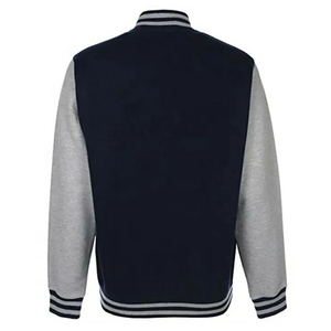 OEM/ODM Men's <b>Lightweight</b> <b>Long</b> Sleeve Varsity Baseball Letterman Winter <b>Coat</b> Bomber Jacket High Street Style Front Logo Position - Product Image 3