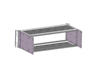 RDEKONO Boîtier d'accessoires pour rack 3U, panneau latéral personnalisé 6U, panneau de couverture inférieur pour télécommunications industrielles
