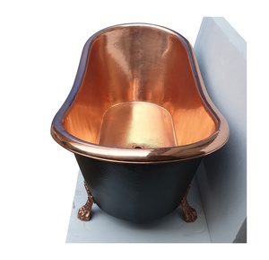 Latest Design Luxurious New Arrival Copper High Quality Handmade Copper Clawfoot <b>Bathtub</b> Sale by Manufacturer Bulk Wholesaler - Product Image 2