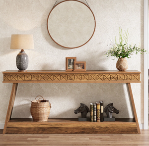 Mesa Consola Moderna y Elegante en Oferta, Material de Madera con Acabado Natural, Embalaje Seguro para Muebles de Hogar - Product Image 3