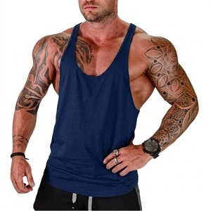 <b>Mens</b> 100 Percent Cotton Tank Top Sleeveless Gym Vest Printed Muscle Shirt Bodybuilding Workout Fitness <b>Singlet</b> Breathable Lightw - Product Image 2