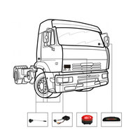 Système d'aide au recul professionnel pour voiture, radar de surveillance des angles morts, capteur radar de recul pour camion