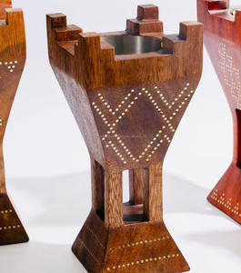 Quemador de Incienso de Estilo Árabe Moderno, Quemador de Incienso de Madera, Mabkhara, Quemador de Incienso de Madera con Forma de Cabaña de Falak World Export - Product Image 6