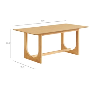 Modern Minimalist Durable Wooden <b>Dining</b> <b>Table</b> Rectangle Shape Stable Design <b>Dining</b> Room Furniture 6 Seater Outdoor Indoor Use - Product Image 6