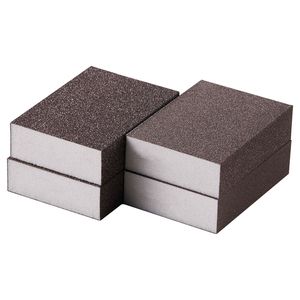 Set di 4 Spugne Abrasive Assortite - Grana 60/80/120/220, per Uso a Secco e Bagnato, da Grossa a Fine, Lavabili e Riutilizzabili - Product Image 1