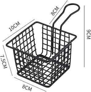Support de friture en maille métallique pour frites et ailes de poulet, résistant aux hautes températures, léger, antidérapant, ustensile de cuisson durable - Product Image 6