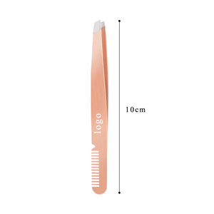 Pinzas y Peine para Cejas 2 en 1, Multifunción, de Acero Inoxidable, para Depilación y Recorte de Pestañas, al Mejor Precio - Product Image 2