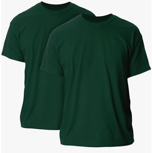 T-shirt décontracté pour homme en coton satiné uni, manches courtes, respirant, séchage rapide, col rond, vêtement d'été, tee-shirt basique pour adulte - Product Image 4
