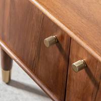 Vandana Vertex Hexa 2-türiger Moderner TV-Schrank aus Akazienholz für Wohnzimmer und Esszimmer