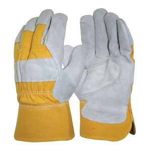 Gants de travail en cuir de style canadien, doublés polaire, pour temps froid, vente en gros, gants de sécurité au travail - Product Image 1