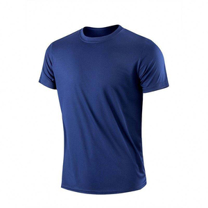 เสื้อยืดออกกำลังกายผู้ชายแฟชั่นสตรีท โพลีเอสเตอร์ผสมอีลาสเทน แห้งเร็ว ระบายอากาศดี  ลายเรียบ ผ้าถัก - Product Image 3