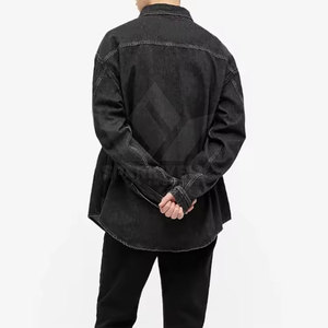 Premium <b>Men</b> <b>Jeans</b> <b>Shirt</b> Stylish <b>Jeans</b> Fabric Long Sleeve Comfortable Fit <b>For</b> Casual Fashion And Travel - Product Image 4