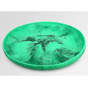 Assiette de service en résine polie faite à la main, vert céladon, design moderne et luxueux, écologique, passe au lave-vaisselle, pour la maison, la cuisine et la salle à manger - Product Image 4