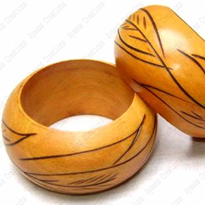 Anneaux de serviette de haute qualité, variétés (AC 9618) Vaisselle de haute qualité Variétés Anneaux de serviette en bois - Product Image 2