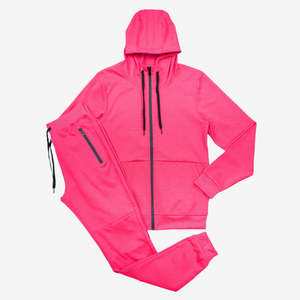 Off <b>white</b> Color Winter Fleece Casual Full-zip Hoodie Sweatshirt And Drawstring <b>Joggers</b> Men's Tech Fleece Tracksuit - Product Image 6