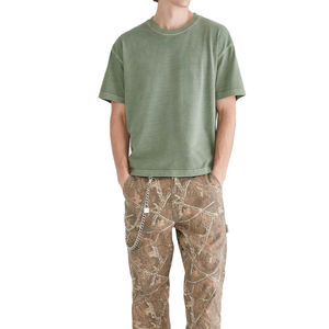 Producto de Moda: Camiseta Lisa de Corte Cuadrado para Hombre, Nueva Llegada 2026, Camisetas Oversize de Hombros Caídos y Corte Cuadrado para Hombre - Product Image 3