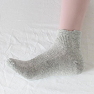 Ankle <b>Socks</b> Solid Black Cotton Breathable Daily Wear Adult Size Summer Casual Knitted <b>Socks</b> - Product Image 4