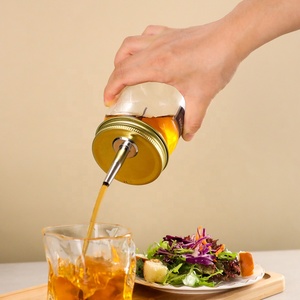 ขวดแก้วทรงเหลี่ยมแบบไม่มีฝาปิด พร้อมจุกเทแบบไหลอิสระ สำหรับเก็บเหล้าเตกีลา - Product Image 3