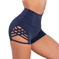 Shorts de yoga taille haute pour femme, bretelles croisées latérales, creux, sexy, fitness, danse, pole dance, shorts de sport, tenue de soirée, 2026
