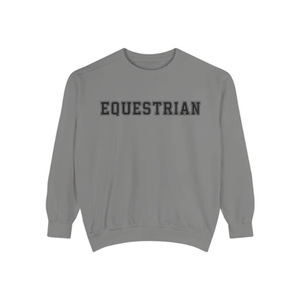 Pink Women's Crew Neck Sweatshirt Embroidered Cowboy Riding Horse <b>Pattern</b> Long Sleeve Autumn Wear - Product Image 2