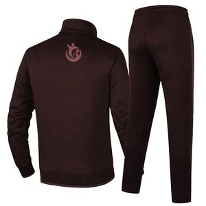 Conjunto de Sudadera con capucha de algodón de alta calidad para hombre y mujer, traje para correr con logotipo bordado personalizado, chándal para correr en blanco - Product Image 2