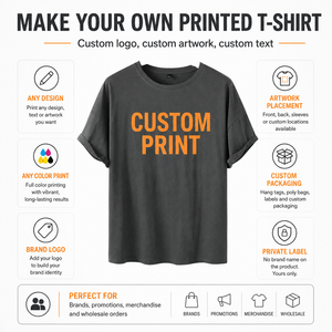 T-shirt unisexe gris foncé uni à manches courtes avec imprimé visage souriant orange sur le devant, col rond décontracté en jersey de coton, coupe classique - Product Image 2