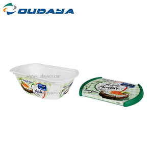 220ml LOGOTIPO personalizado Envasado de alimentos Inyección Recipiente de plástico Helado Mantequilla Salsa <span class=keywords><strong>Caja</strong></span> de queso con tapa - Product Image 5