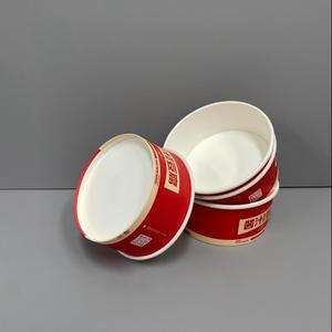 Tùy chỉnh in ấn logo dùng một lần kraft giấy salad Bát súp trái cây giấy Bát thực phẩm đóng gói <span class=keywords><strong>container</strong></span> với nắp - Product Image 1