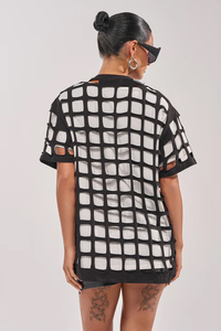 Camiseta de malla extragrande con estampado colorido, camisa informal de manga corta para hombre, estilo moderno de verano - Product Image 3