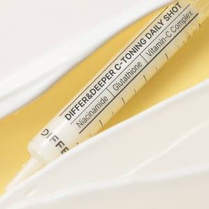 Differndeeper C-Toning Daily Shot 2.5ml x 10 unidades/caja, Suero Iluminador con Glutatión y Vitamina C, Ampolla para Aclarar y Uniformar el Tono de la Piel - Product Image 6