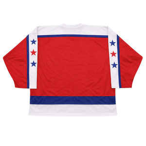 Jersey de Hockey sobre Hielo Sublimado Personalizado para Hombre, Rojo, Blanco y Azul, Uniforme de Hockey con Nombre del Equipo, Camiseta Deportiva Transpirable - Product Image 2