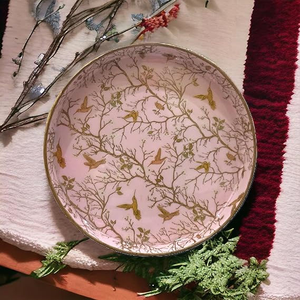 Plateau rond en MDF avec revêtement émaillé pour servir ou présenter des articles, exporté par un fournisseur indien - Product Image 3