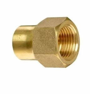 Écrou long à sertir en laiton plaqué de haute qualité, forgé, basse pression, OEM/ODM, pouce (AOL-154) SAE # 010167 - Product Image 2