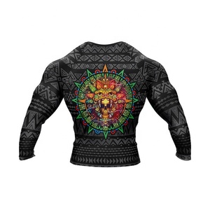 Rashguard de haute qualité personnalisé imprimé par sublimation pour MMA, BJJ, Muay Thai, respirant, séchage rapide, anti-UV, anti-bactérien - Product Image 3