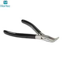 Pince à bijoux à bec courbé sur mesure, outil de précision ergonomique pour la manutention et le cintrage de fils, idéal pour le perlage et le bricolage