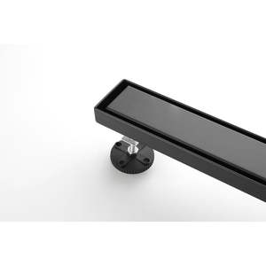 Desagüe de ducha lineal de 30 pulgadas con colador de pelo y pies niveladores Desagües incluidos Categoría de producto - Product Image 3