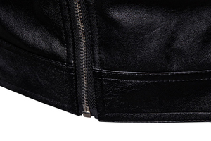 Chaqueta de cuero para hombre con precio ajustable, diseños totalmente personalizados, de última tendencia, transpirable. - Product Image 3