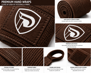 DUMELA INTERNATIONAL - Vendas de Mano para Entrenamiento de MMA y Boxeo con Logotipo Personalizado, Transpirables, Duraderas, Elásticas, de Algodón, para Kickboxing - Product Image 2