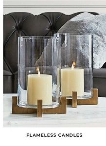 Candelabro de Metal Plateado con Base de Cilindro de Vidrio, Soporte para Velas, Centro de Mesa Moderno para Bodas - Product Image 2