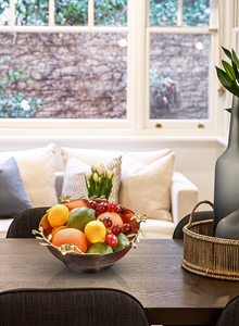 ชามสแตนเลสพร้อมก้านกล้วยไม้ทองเหลืองสีเงิน ของตกแต่งกลางโต๊ะสำหรับประดับโต๊ะ - Product Image 6