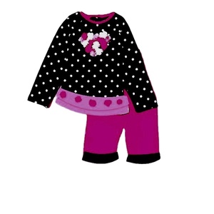 Niñas Niños Verano Primavera Estilo Top Shorts 2PCs Set 100% Algodón Impresión digital Daisy Apparel EN LA India - Product Image 1