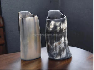 Authentic 450ml Medieval <b>Viking</b> Drinking Horn Mug Handcrafted Buffalo Horn Polished Inspired Norse Art SANIYA HANDICRAFT Wedding - Product Image 4