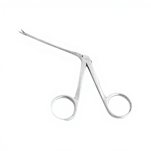 Pinces micro-alligator en acier inoxydable de haute qualité, 3,5 pouces, dentelées, instruments manuels ORL, certifiées CE ISO, FABRIQUÉES PAR ZUOL. - Product Image 3