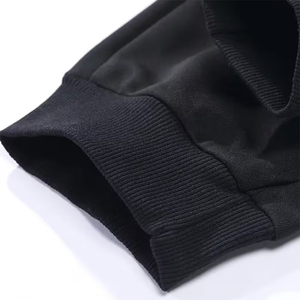 Survêtement homme noir et gris, 2 en 1, léger, manches longues, fermeture éclair, avec poche latérale - Product Image 2