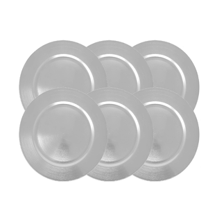 Assiettes Traditionnelles en Aluminium pour Repas Festifs – Lot de 6 Pièces Lisses – Fabrication Artisanale – Ustensiles de Cuisine - Product Image 1
