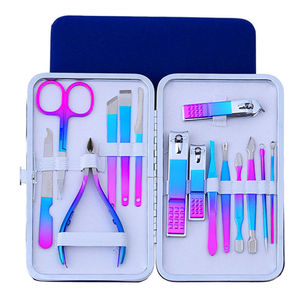 Professional Manicure Pedicure Set <b>Nail</b> Cutter <b>Tools</b> With PU Case Portable <b>Nail</b> Care Kit Manicure Pedicure <b>Tools</b> For Travel Use - Product Image 2