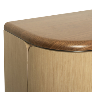 Mueble de Salón Moderno de Mediados de Siglo, de Madera, con Puertas de Losa y Almacenamiento que Ahorra Espacio, 5 Compartimentos, para Apartamentos y Hoteles - Product Image 6