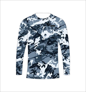 เสื้อกีฬาแขนยาวลายพรางอาร์กติกบลูระบายอากาศได้ดี เหมาะสำหรับการฝึกออกกำลังกาย - Product Image 4