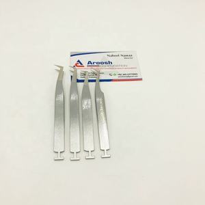 Pince à cils en acier inoxydable argenté conçue sur mesure en gros outil d'extension de pointe durable de haute qualité - Product Image 6